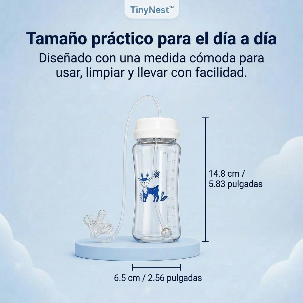 TinyNest™ Biberón manos libres 3 en 1